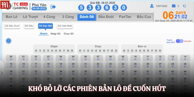 Xổ Số M88 3 Khó bỏ lỡ các phiên bản lô đề cuốn hút