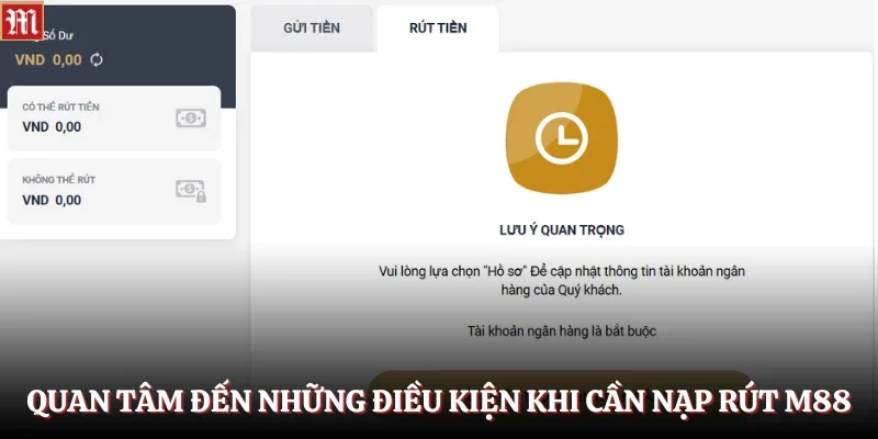 Nạp Rút M88 1 Quan tâm đến những điều kiện khi cần nạp rút M88