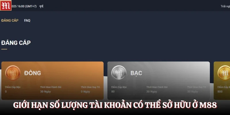 Trang chủ m88 36 Giới hạn số lượng tài khoản có thể sở hữu ở M88