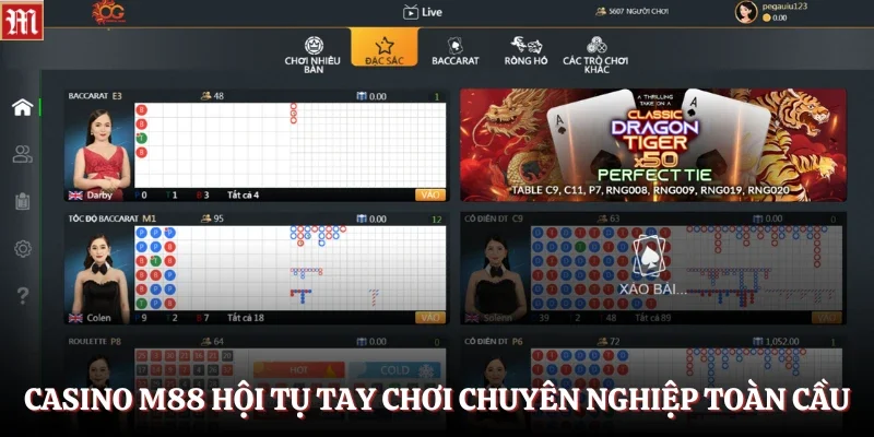 Casino M88 1 Casino M88 hội tụ tay chơi chuyên nghiệp toàn cầu
